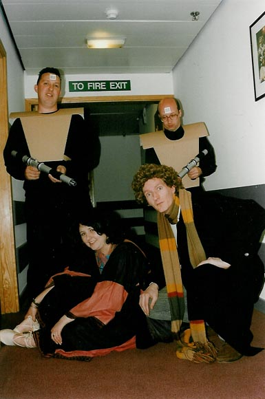 [The Doctor and Sarah face the deadly Co-Ords!]